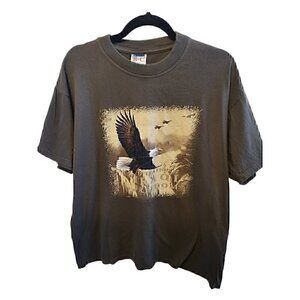 Operation Freedom Iraq Eagle Vintage Men's Size Large Army Green